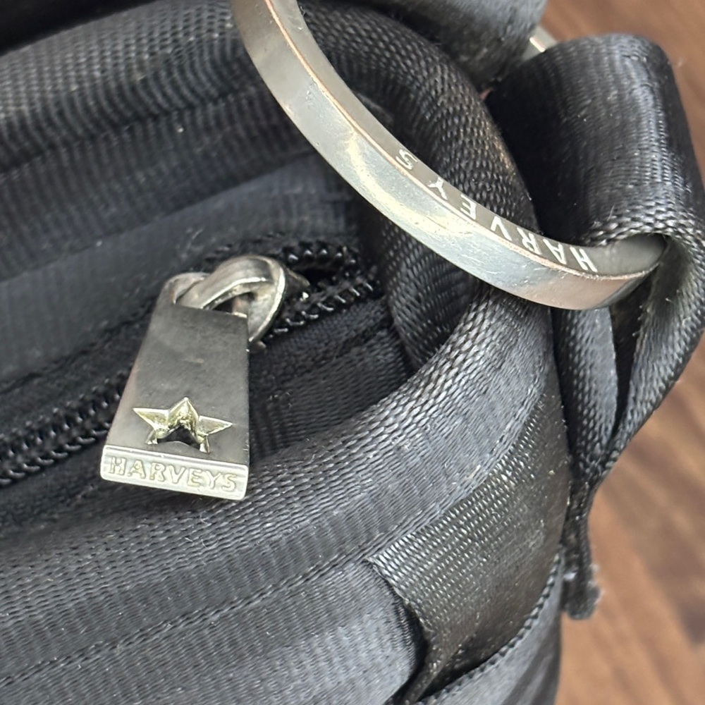 Harveys x Mercedes Benz Black Woven Seatbelt Shoulder Bag Rare Collab - Picture 5 of 16
